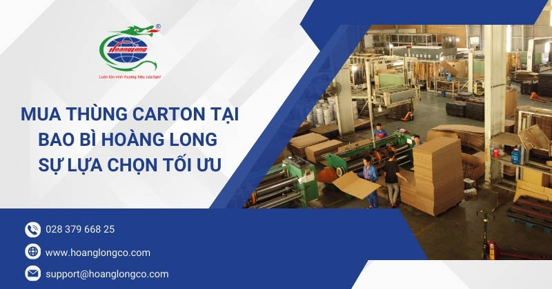 Mua thùng carton tại Bao Bì Hoàng Long – Sự lựa chọn tối ưu
