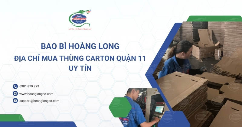 Bao Bì Hoàng Long Địa Chỉ Mua Thùng Carton Quận 11 Uy Tín
