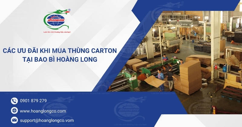 Các Ưu Đãi Khi Mua Thùng Carton Tại Bao Bì Hoàng Long